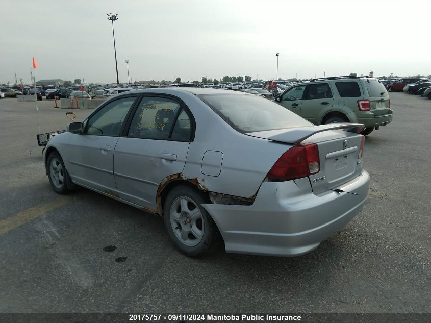 2004 Honda Civic Si VIN: 2HGES15844H906272 Lot: 20175757