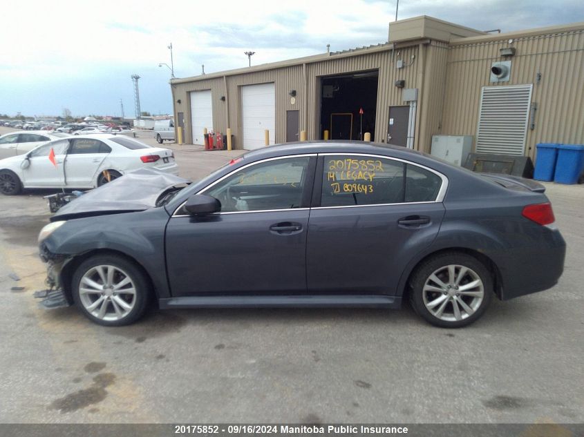 2014 Subaru Legacy 2.5I VIN: 4S3BMGB61E3009643 Lot: 20175852