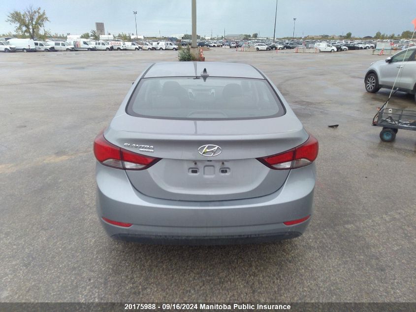 2016 Hyundai Elantra Se VIN: KMHDH4AE0GU507510 Lot: 20175988