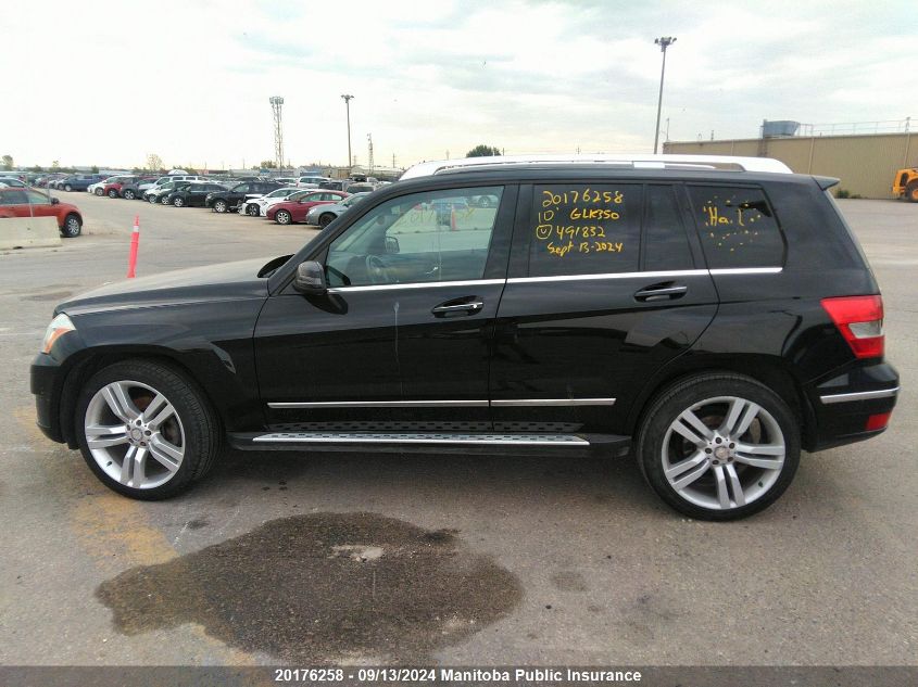 2010 Mercedes Benz Glk350 VIN: WDCGG8HBXAF491832 Lot: 20176258