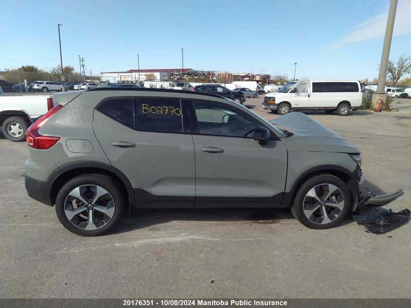 2024 Volvo Xc40 Plus B5 VIN: YV4L12UL1R2224175 Lot: 20176351