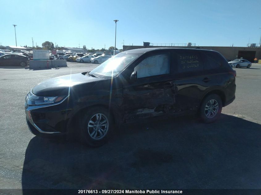 2020 Mitsubishi Outlander Es VIN: JA4AZ2A30LZ602728 Lot: 20176613