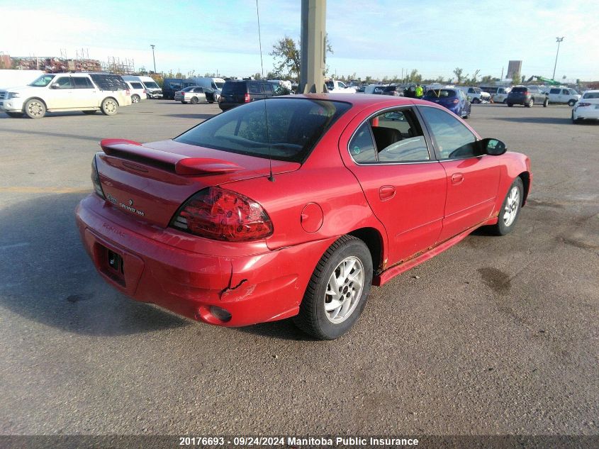 2004 Pontiac Grand Am Se1 VIN: 1G2NF52E24M621821 Lot: 20176693