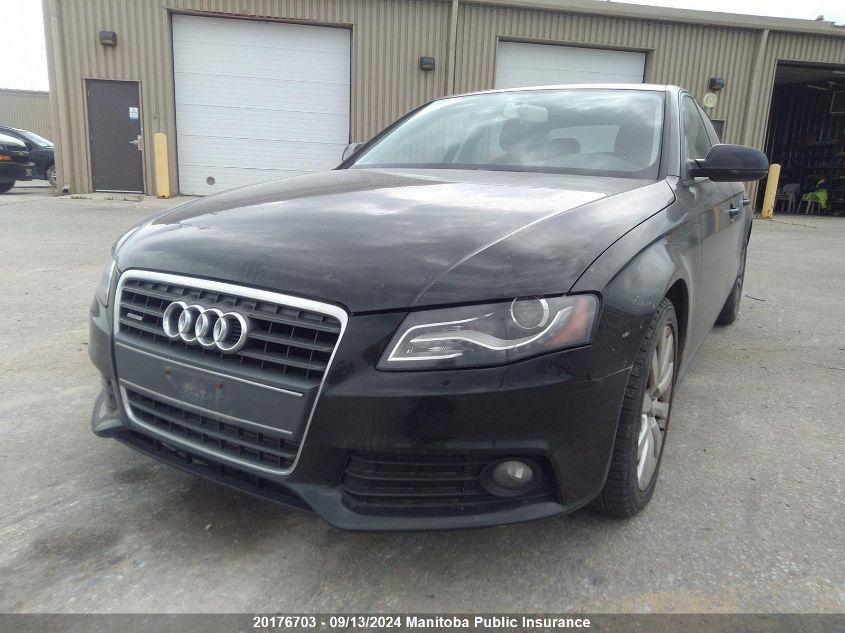 2012 Audi A4 2.0T Quattro VIN: WAUDFCFL8CA117825 Lot: 20176703