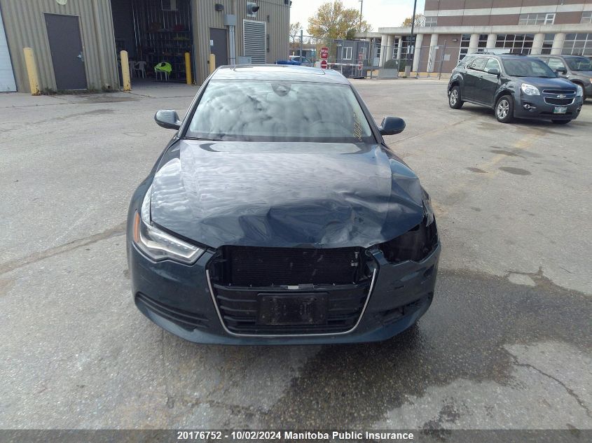 2014 Audi A6 3.0T Quattro VIN: WAUHGCFC9EN108805 Lot: 20176752