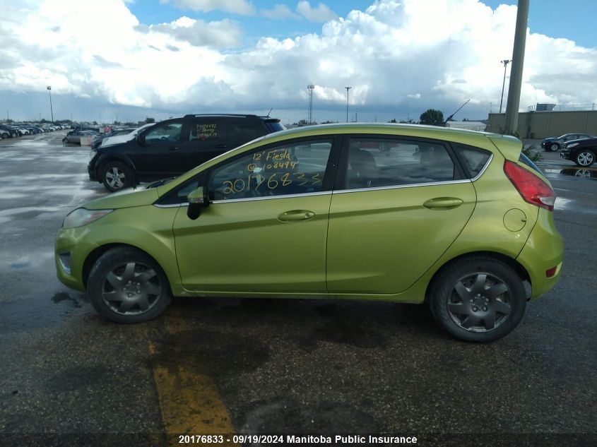 2012 Ford Fiesta Ses VIN: 3FADP4FJ3CM108494 Lot: 20176833