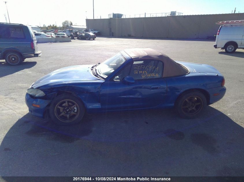 2002 Mazda Mx5 Miata VIN: JM1NB353320223768 Lot: 20176944