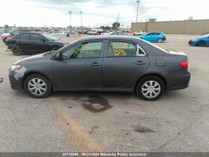 2013 Toyota Corolla Ce VIN: 2T1BU4EE6DC081946 Lot: 20176999