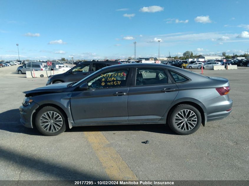 2019 Volkswagen Jetta 1.4 Tsi VIN: 3VWE57BU6KM012571 Lot: 20177295