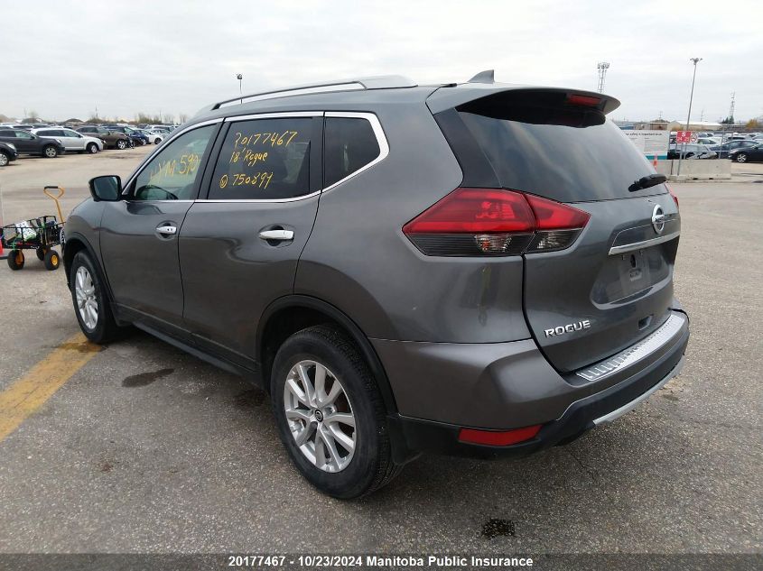 2018 Nissan Rogue Sv VIN: 5N1AT2MVXJC750899 Lot: 20177467