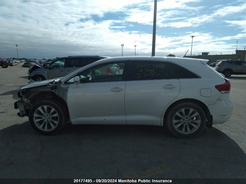 2016 Toyota Venza VIN: 4T3BA3BB4GU077207 Lot: 20177495