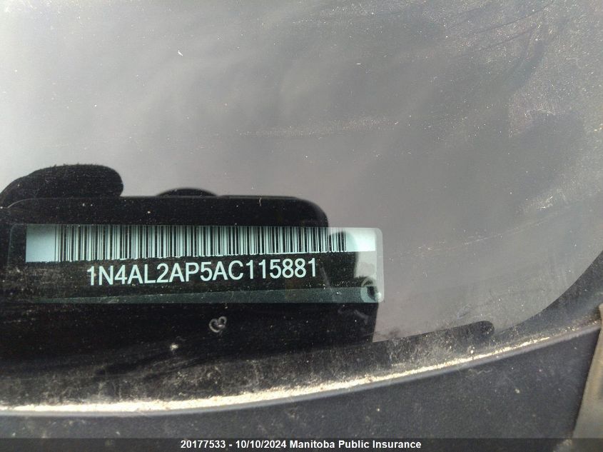 1N4AL2AP5AC115881 2010 Nissan Altima 2.5 S