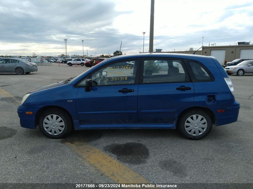 2006 Suzuki Aerio Se VIN: JS2RC62H065351318 Lot: 20177666