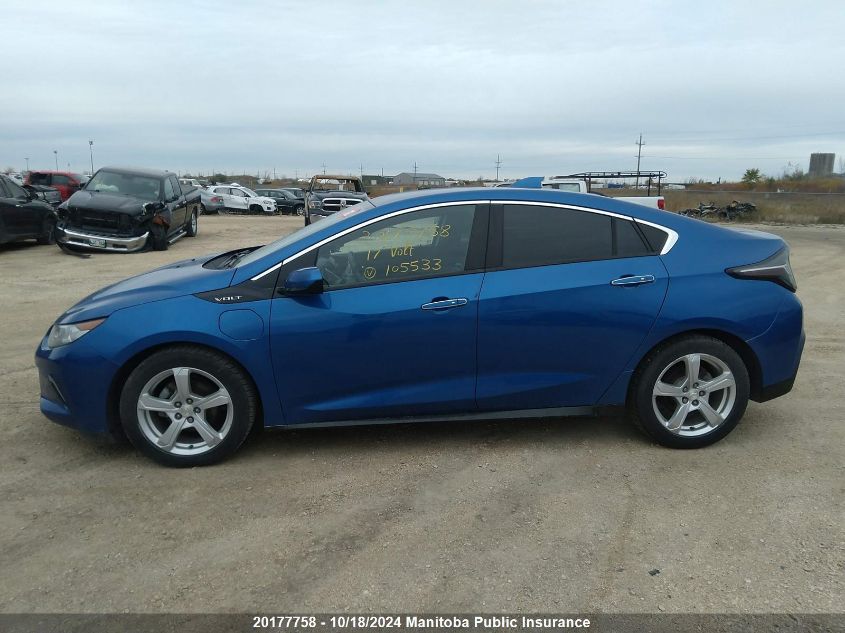 2017 Chevrolet Volt Lt VIN: 1G1RA6S53HU105533 Lot: 20177758