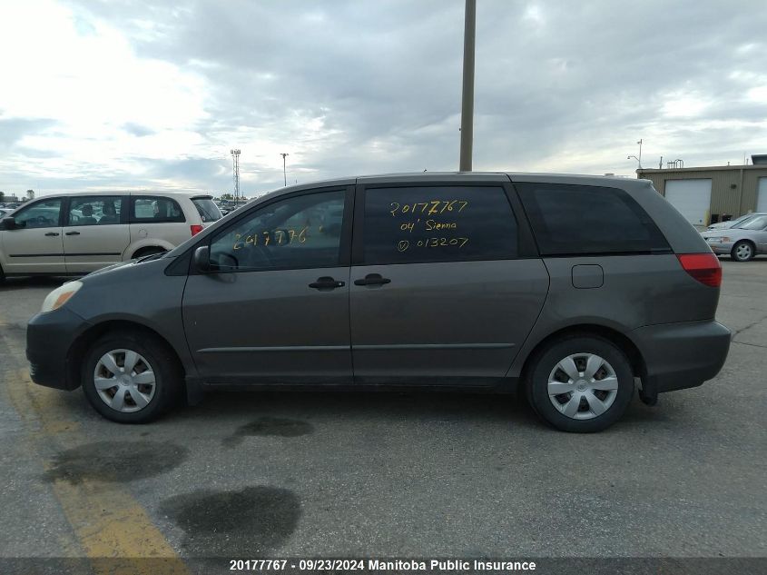 2004 Toyota Sienna Ce V6 VIN: 5TDZA29C84S013207 Lot: 20177767