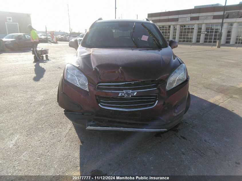 2016 Chevrolet Trax Lt VIN: 3GNCJPSB7GL258814 Lot: 20177777