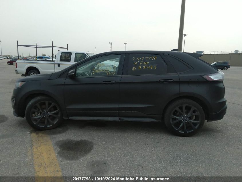 2FMTK4AP1FBB31483 2015 Ford Edge Sport