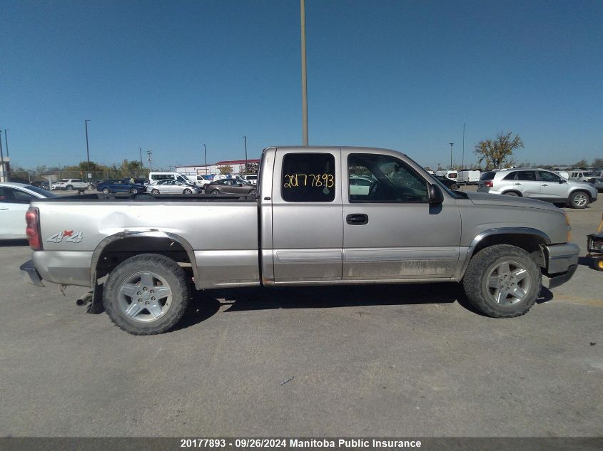 2006 Chevrolet Silverado 1500 Lt Ext Cab VIN: 1GCEK19VX6Z125757 Lot: 20177893