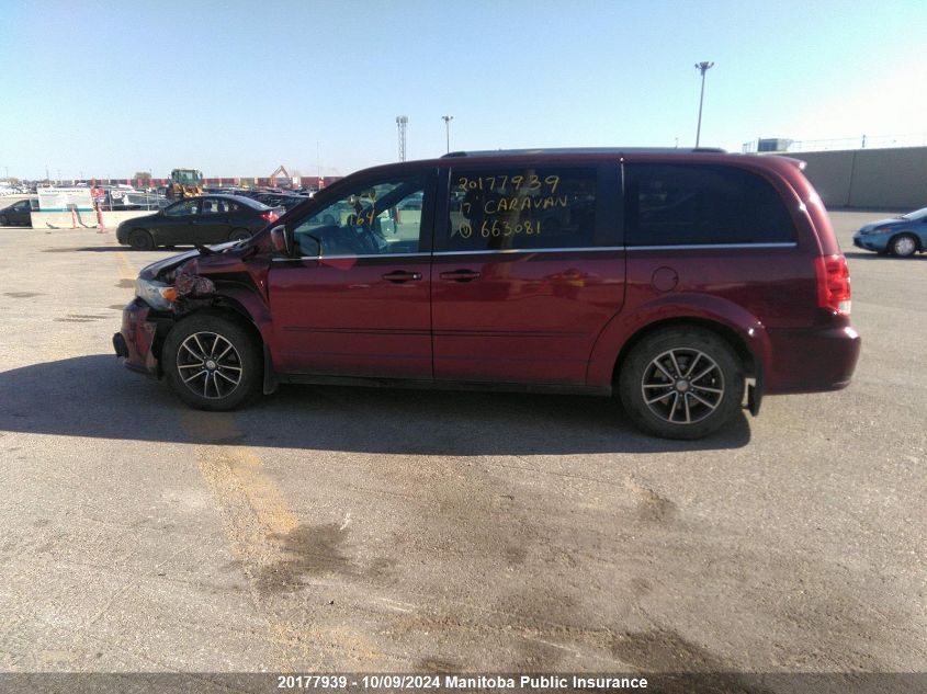 2017 Dodge Grand Caravan Se VIN: 2C4RDGBG7HR663081 Lot: 20177939