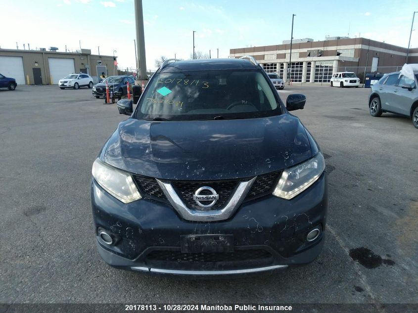 2016 Nissan Rogue Sv VIN: 5N1AT2MV3GC807551 Lot: 20178113