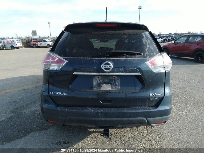 2016 Nissan Rogue Sv VIN: 5N1AT2MV3GC807551 Lot: 20178113