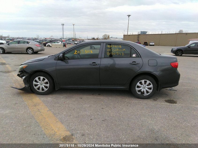 2009 Toyota Corolla Ce VIN: 2T1BU40E99C160543 Lot: 20178118