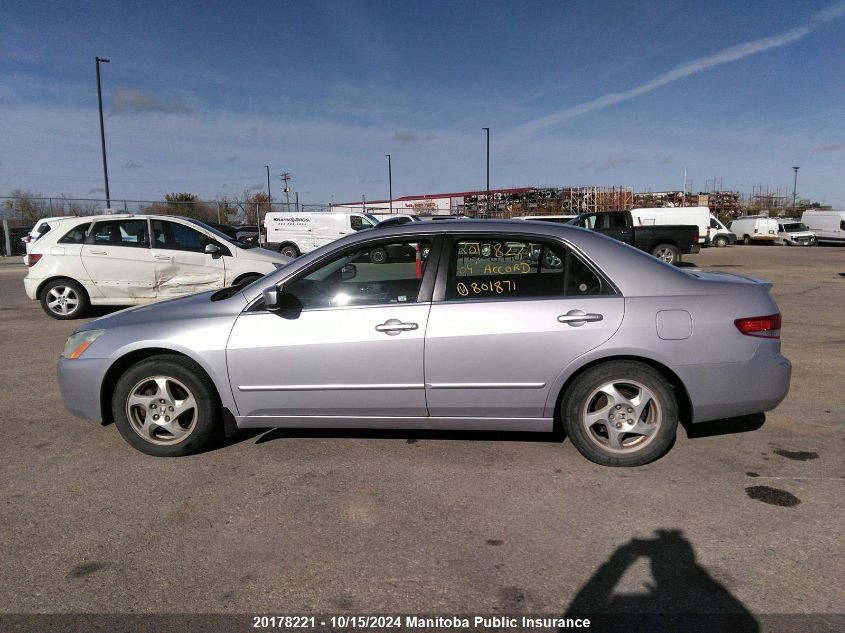 2004 Honda Accord Ex VIN: 1HGCM566X4A801871 Lot: 20178221