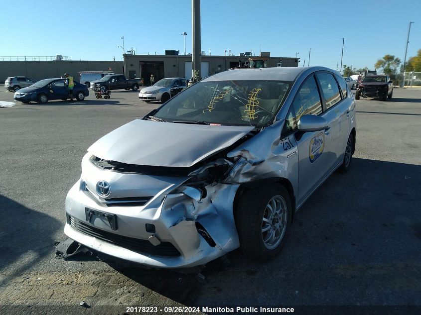 2012 Toyota Prius V VIN: JTDZN3EU7C3129961 Lot: 20178223