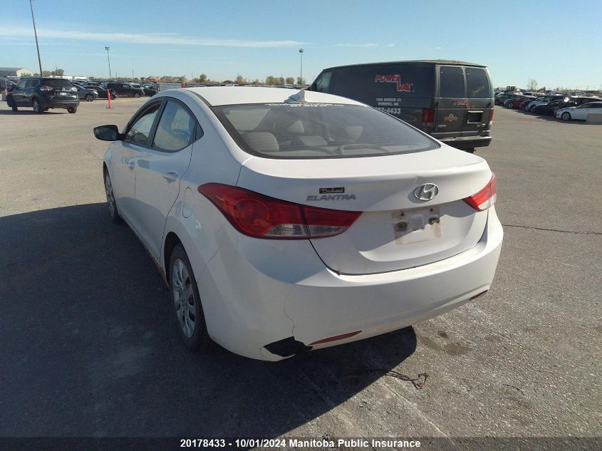 2013 Hyundai Elantra Gl VIN: 5NPDH4AE3DH153833 Lot: 20178433