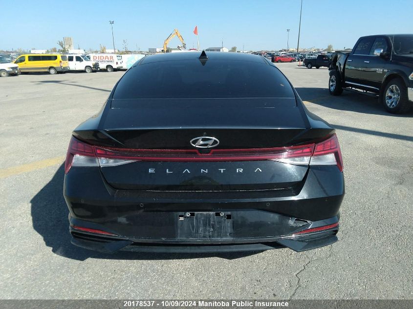 2021 Hyundai Elantra Ultimate VIN: KMHLN4AG7MU182646 Lot: 20178537