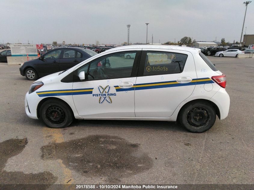 2019 Toyota Yaris Le VIN: VNKKTUD33KA105096 Lot: 20178588