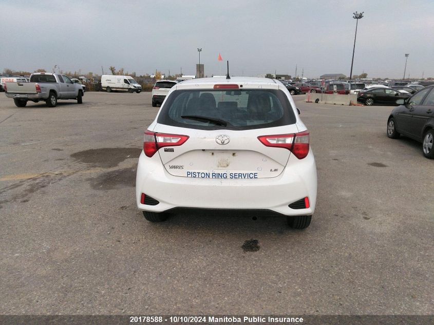 2019 Toyota Yaris Le VIN: VNKKTUD33KA105096 Lot: 20178588