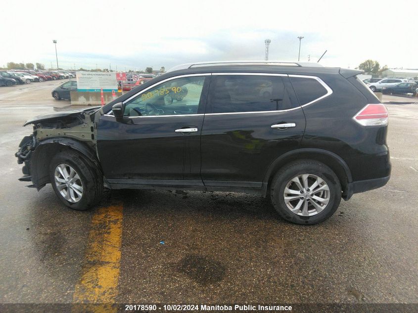 2015 Nissan Rogue Sv VIN: 5N1AT2MVXFC843641 Lot: 20178590