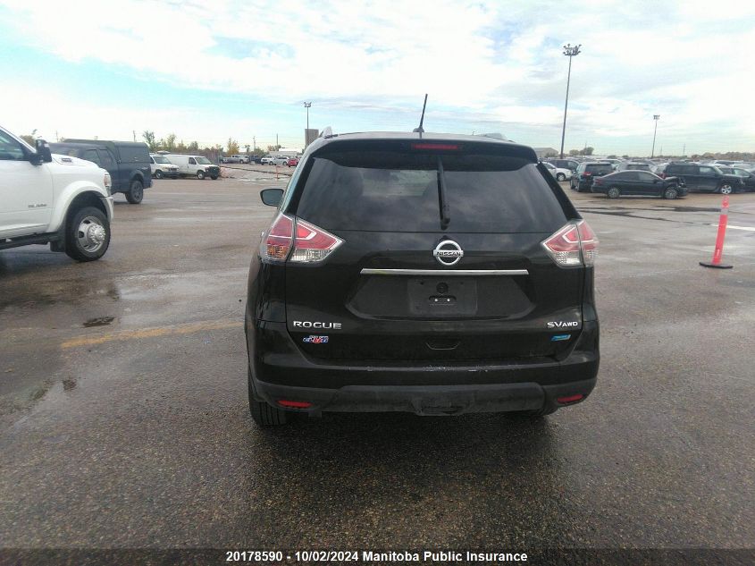 2015 Nissan Rogue Sv VIN: 5N1AT2MVXFC843641 Lot: 20178590