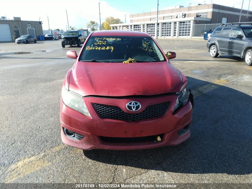 2010 Toyota Camry Se VIN: 4T1BF3EK7AU105644 Lot: 20178749