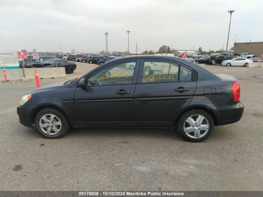 2008 Hyundai Accent Gl VIN: KMHCN45C88U252782 Lot: 20178808