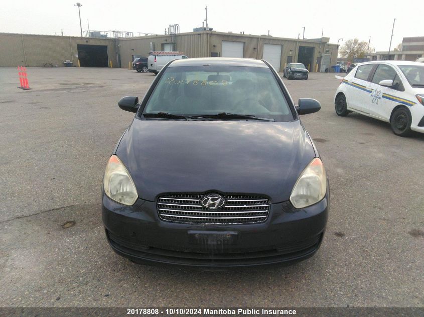 2008 Hyundai Accent Gl VIN: KMHCN45C88U252782 Lot: 20178808