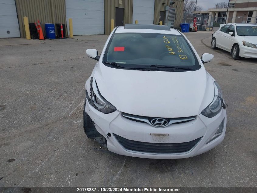 2015 Hyundai Elantra Gl VIN: KMHDH4AE2FU302222 Lot: 20178887