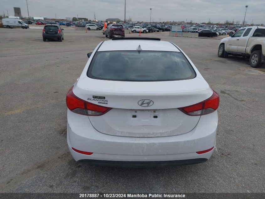 2015 Hyundai Elantra Gl VIN: KMHDH4AE2FU302222 Lot: 20178887