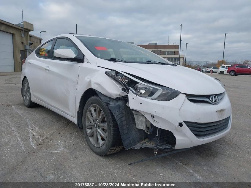 2015 Hyundai Elantra Gl VIN: KMHDH4AE2FU302222 Lot: 20178887