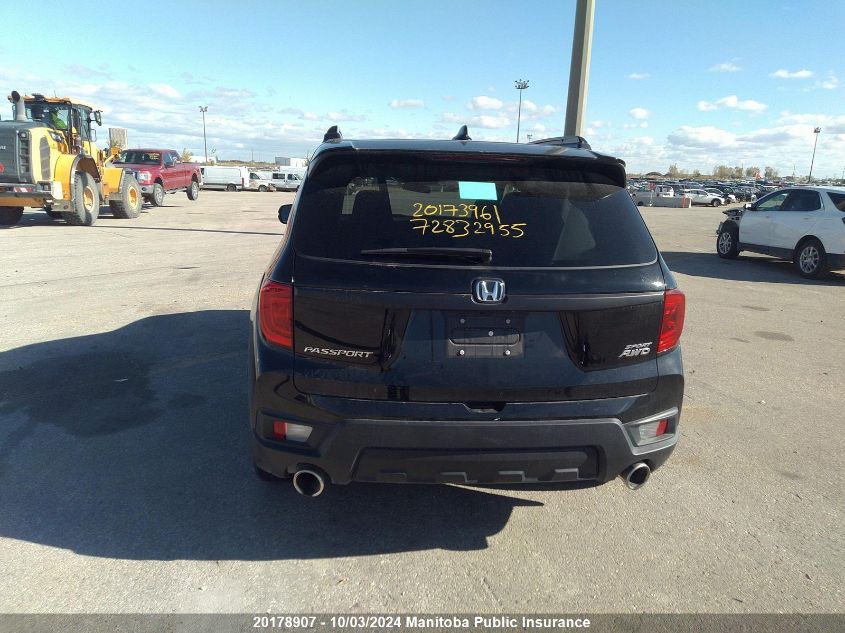 2022 Honda Passport Sport VIN: 5FNYF8H25NB501366 Lot: 20178907