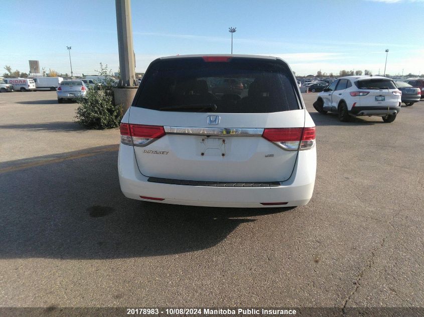 5FNRL5H36FB506467 2015 Honda Odyssey Se