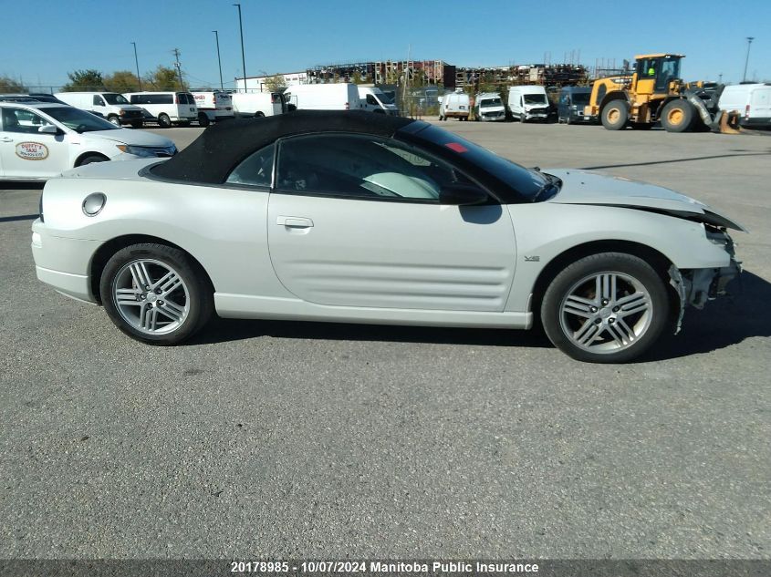 2003 Mitsubishi Eclipse Spyder Gts VIN: 4A3AE75H33E174873 Lot: 20178985