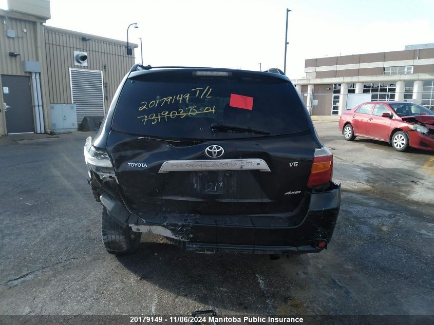 2008 Toyota Highlander V6 VIN: JTEES44A282033748 Lot: 20179149