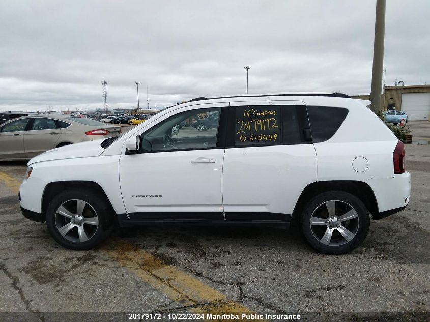 2016 Jeep Compass High Altitude VIN: 1C4NJDAB4GD618449 Lot: 20179172