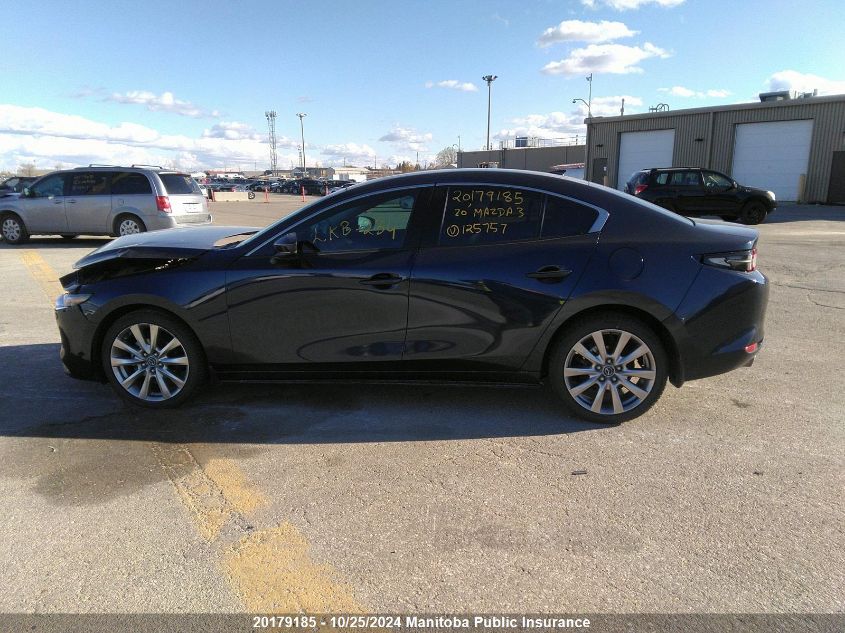 2020 Mazda Mazda3 Gt VIN: 3MZBPADM3LM125757 Lot: 20179185