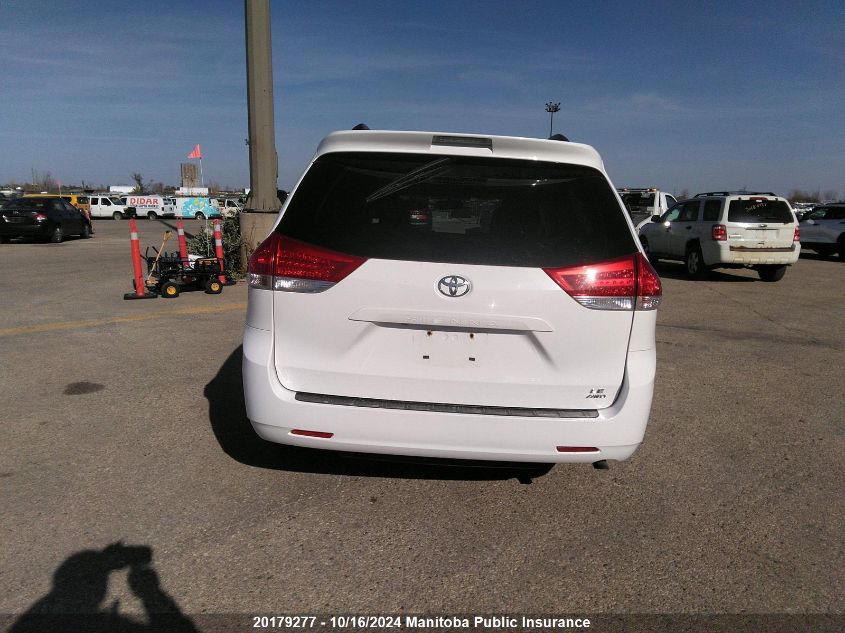 2011 Toyota Sienna Le V6 VIN: 5TDJK3DC8BS011073 Lot: 20179277