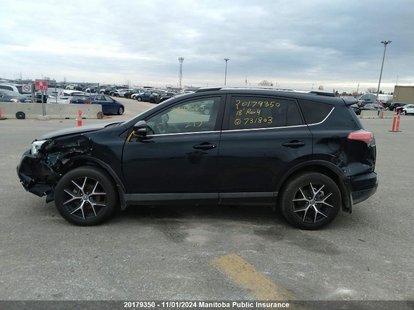 2018 Toyota Rav4 Se VIN: 2T3JFREV8JW731803 Lot: 20179350