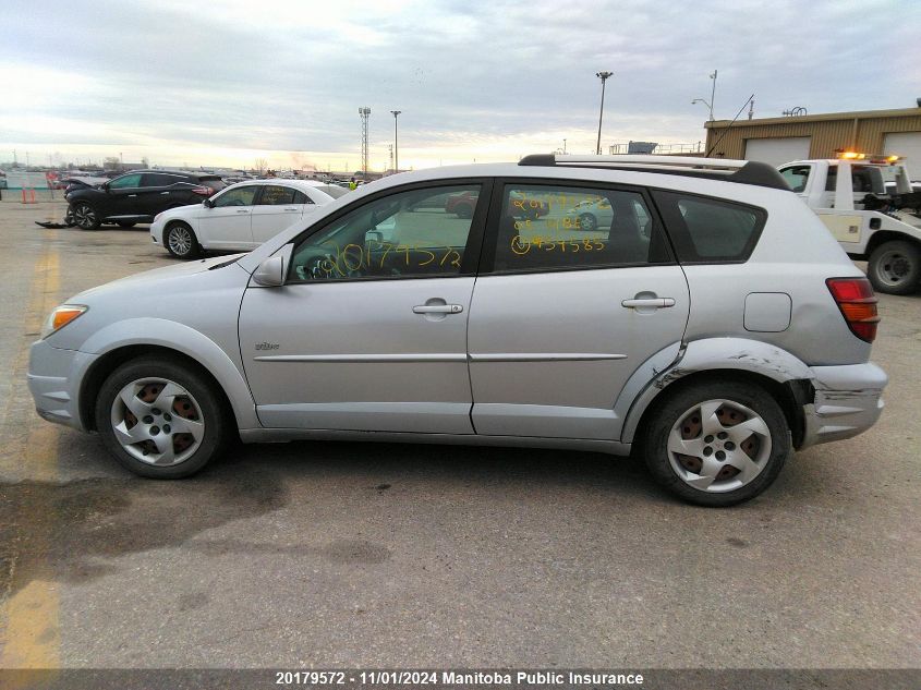 2005 Pontiac Vibe VIN: 5Y2SL638X5Z454585 Lot: 20179572