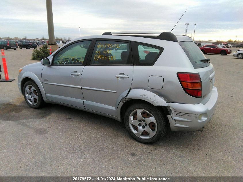 2005 Pontiac Vibe VIN: 5Y2SL638X5Z454585 Lot: 20179572